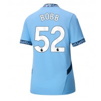 Manchester City Oscar Bobb #52 Fußballbekleidung Heimtrikot Damen 2024-25 Kurzarm